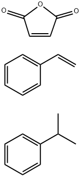2,5-呋喃二酮与苯乙烯和(1-甲基乙烯基)苯的调聚物铵盐, 52720-34-0, 结构式
