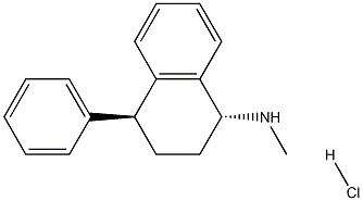 タメトラリン塩酸塩 化学構造式