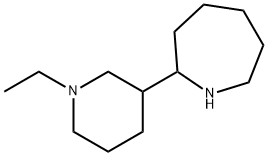 1H-Azepine,2-(1-ethyl-3-piperidinyl)hexahydro-(9CI) Struktur