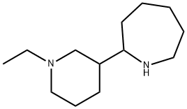1H-Azepine,2-(1-ethyl-3-piperidinyl)hexahydro-(9CI) Structure