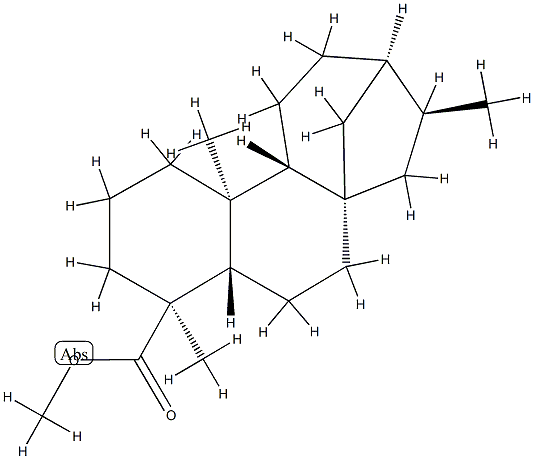 Kauran-19-oic acid methyl ester Struktur