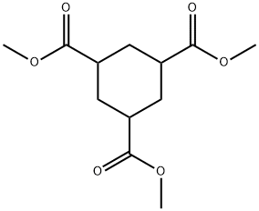 1,3,5-シクロヘキサントリカルボン酸トリメチル (cis-, trans-混合物) 化学構造式