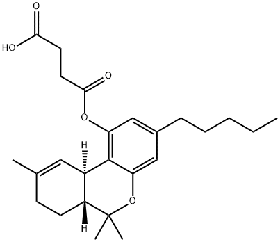 delta9-tetrahydrocannabinol hemisuccinate Struktur