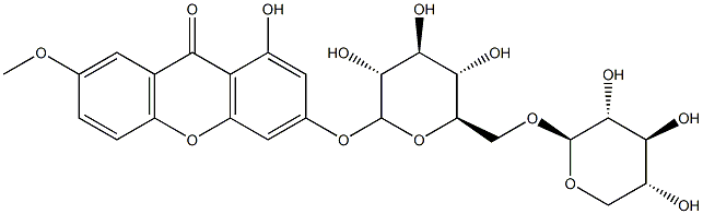Isogentisin 3-primeveroside Struktur