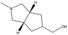 Cyclopenta[c]pyrrole-5-methanol, octahydro-2-methyl-, (3a-alpha-,5-ba-,6a-alpha-)- (9CI) Struktur