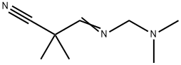 Propanenitrile,3-[[(dimethylamino)methyl]imino]-2,2-dimethyl-(9CI) Struktur