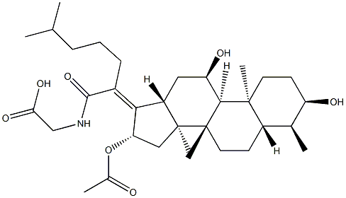 tauro-24,25-dihydrofusidate Struktur