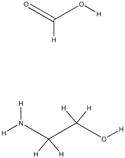 formic acid, compound with 2-aminoethanol (1:1) Struktur