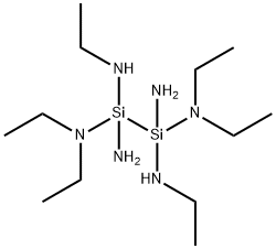 HEXAKIS(ETHYLAMINO)DISILANE(99.995%-SI)PURATREM, 532980-53-3, 结构式