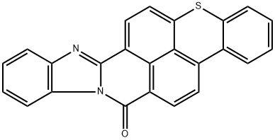 7H-苯并咪唑并[2,1-A]苯并[3,4][2]苯并噻喃并[7,8,1-DEF]异喹啉-7-酮 结构式