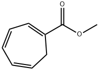 1,3,5-シクロヘプタトリエン-1-カルボン酸メチル 化学構造式