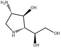 D-Galactitol,  2-amino-1,2,4-trideoxy-1,4-imino-  (9CI) Structure