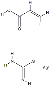 Silver thiuronium acrylate copolymer 化学構造式