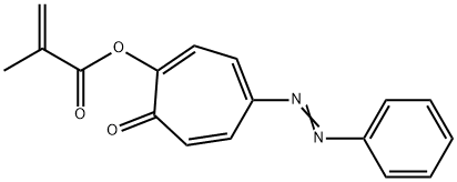 Methacrylic acid=7-oxo-4-(phenylazo)-1,3,5-cycloheptatrien-1-yl ester Structure