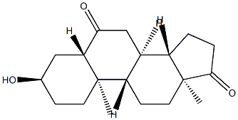 3α-Hydroxy-5α-androstane-6,17-dione Struktur