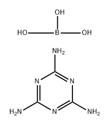orthoboric acid, compound with 1,3,5-triazine-2,4,6-triamine Structure