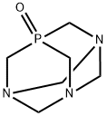 1-ホスファ-3,5,7-トリアザアダマンタン1-オキシド 化学構造式