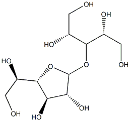 3-O-β-D-Galactofuranosyl-D-arabinitol Struktur