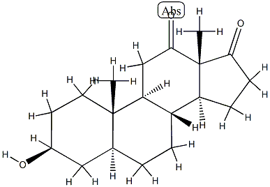 3β-Hydroxy-5α-androstane-12,17-dione Struktur