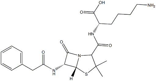 Penicilloyl polylysine Structure