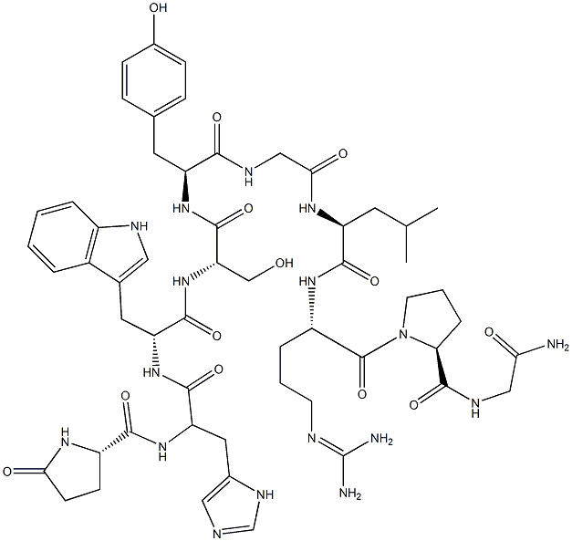 (D-His2)-LHRH 化学構造式
