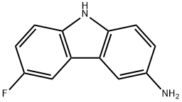 9H-Carbazol-3-amine,6-fluoro-(9CI) Structure