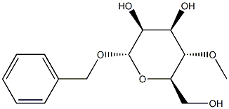 Benzyl 4-O-methyl-α-D-mannopyranoside Struktur