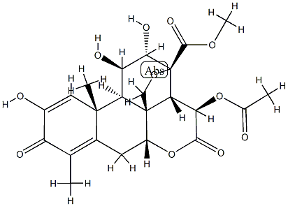 去氢鸦胆子苦素B, 53730-90-8, 结构式