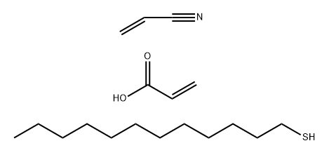 2-丙烯酸与1-十二硫醇和2-丙烯腈的调聚物钾盐,53746-22-8,结构式