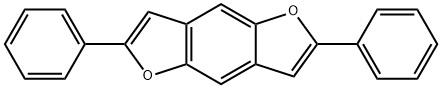 2,6-ジフェニルベンゾ[1,2-b:4,5-b']ジフラン 化学構造式