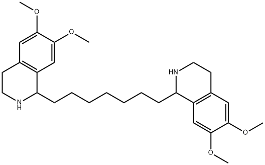 1'-heptamethylene-bis-6,7-dimethoxy-1,2,3,4-tetrahydroisoquinoline Struktur