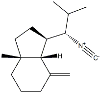 (1R,7aR)-Octahydro-1-[(S)-1-isocyano-2-methylpropyl]-3aα-methyl-7-methylene-1H-indene Struktur