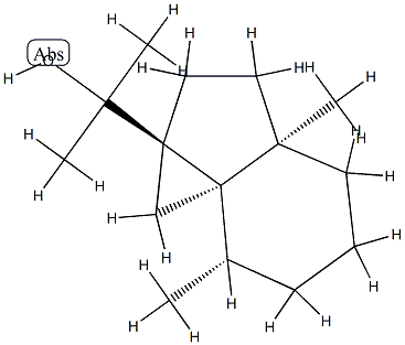 (1aR,7aR)-Octahydro-α,α,3aβ,7β-tetramethyl-1H-cycloprop[c]indene-1aβ-methanol Struktur