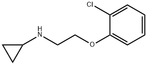 N-[2-(2-クロロフェノキシ)エチル]シクロプロピルアミン 化学構造式