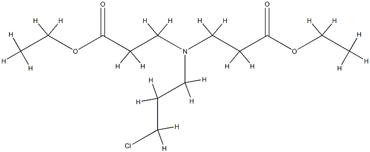 N-(3-Chloropropyl)-N-(3-ethoxy-3-oxopropyl)-β-alanine ethyl ester Struktur
