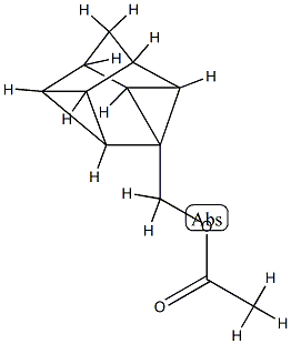 1,2-Methanodicyclopropa[cd,gh]pentalene-2c(1H)-methanol,hexahydro-,acetate(9CI) Structure