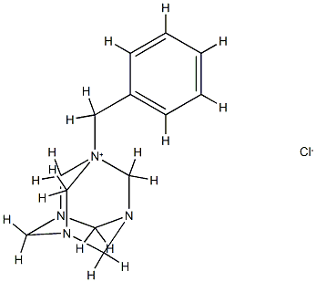1-benzyl-3,5,7-triaza-1-azoniatricyclo[3.3.1.13,7]decane chloride Structure