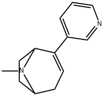 8-Azabicyclo[3.2.1]oct-2-ene,8-methyl-2-(3-pyridinyl)-(9CI),540709-07-7,结构式