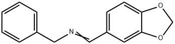 N-(3,4-甲二氧基苯亚甲基)苯甲胺 结构式