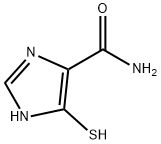 1H-Imidazole-4-carboxamide,5-mercapto-(9CI) Struktur
