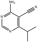 5-Pyrimidinecarbonitrile,4-amino-6-(1-methylethyl)-(9CI) Structure