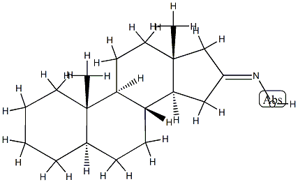 5α-Androstan-16-one oxime Struktur