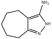 3-Cycloheptapyrazolamine,  2,4,5,6,7,8-hexahydro- Struktur