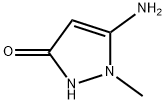 5-amino-1-methyl-1,2-dihydro-3H-pyrazol-3-one Struktur