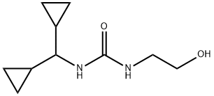 1-(二环丙基甲基)-3-(2-羟基乙基)脲 结构式