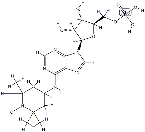6-(2,2,6,6--tetramethylpiperidine-1-oxyl)-adenosine monophosphate Struktur