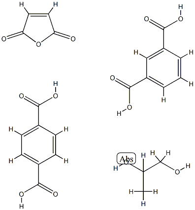 1,3-Benzenedicarboxylic acid, polymer with 1,4-benzenedicarboxylic acid, 2,5-furandione and 1,2-propanediol Structure