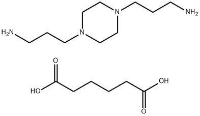 adipic acid, compound with 1,4-bis(3-aminopropyl)piperazine (1:1) Struktur