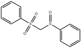 PHENYLSULFINYL)(PHENYLSULFONYL)METHANE Struktur