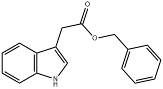 benzyl 2-(3-indolyl)acetate Structure